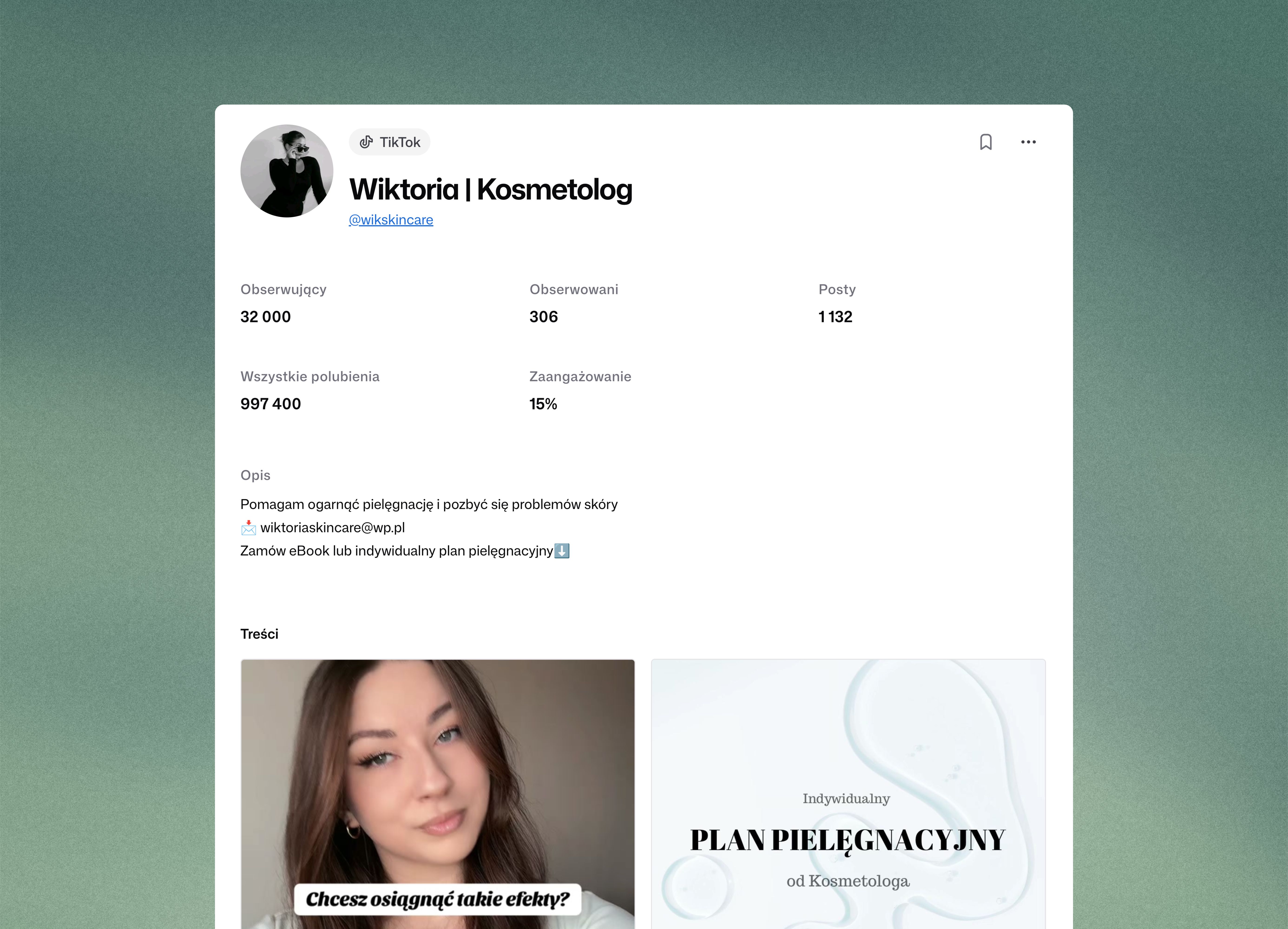 Creator profiles
